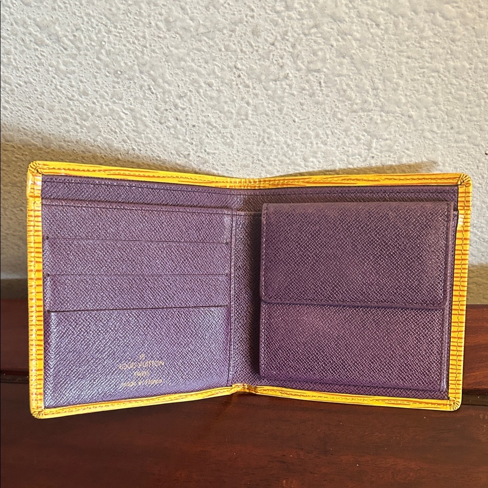 Louis Vuitton Yellow Epi Leather Compact Wallet - Picture 4 of 8